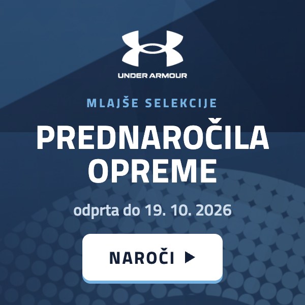 Prednaročila opreme Under Armour za mlajše selekcije – odprta do 19. 10. 2026